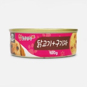 헬로도기 참좋은간식 강아지 육수 스프 타입 그레이비 캔 닭고기+구기자 100g