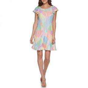 4675907 DKNY Short Sleeve Pleated Dress