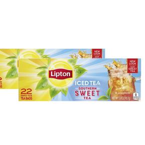 [해외직구] Lipton 립톤 서던 스위트 홍차 아이스티 티백 22입 2팩