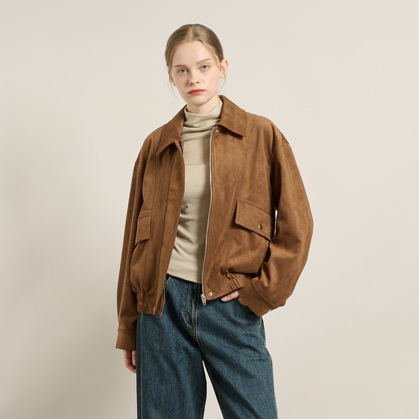 [여주점] 올앤선드리 페이크 스웨이드 블루종점퍼 A5F8F101