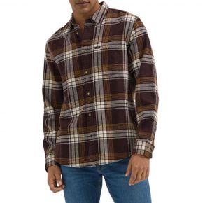 5054161 Lee Riveted Relaxed Fit Plaid Flannel Button-Down Shirt