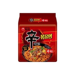 농심 신라면볶음면 멀티팩 131g x 4봉지 / 봉지라면_