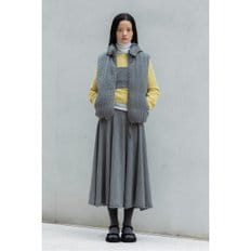 Cashmere Cable Vest (Gray)_D5VAW24001GYX