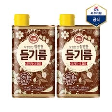 [사조] 해표 참진한 들기름 500ml X 2병 /들깨기름