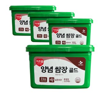 CJ프레시웨이 [이츠웰]양념쌈장골드 3kg 4개