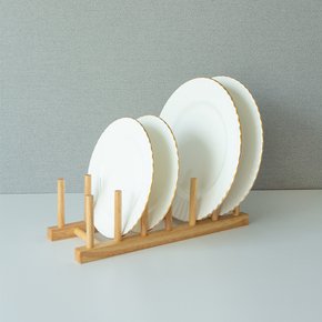 고무나무 접시 정리대 접시꽂이