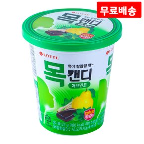 목캔디 허브용기 122g X 4 롯데 사탕 캔디 간식 과자