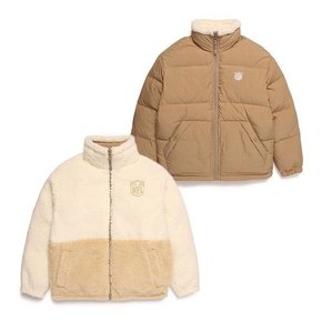 엔에프엘 [역시즌 79%▼] - F214UDW265 파일론 리버시블 플리스 패딩 BEIGE (정상가:329,000원)