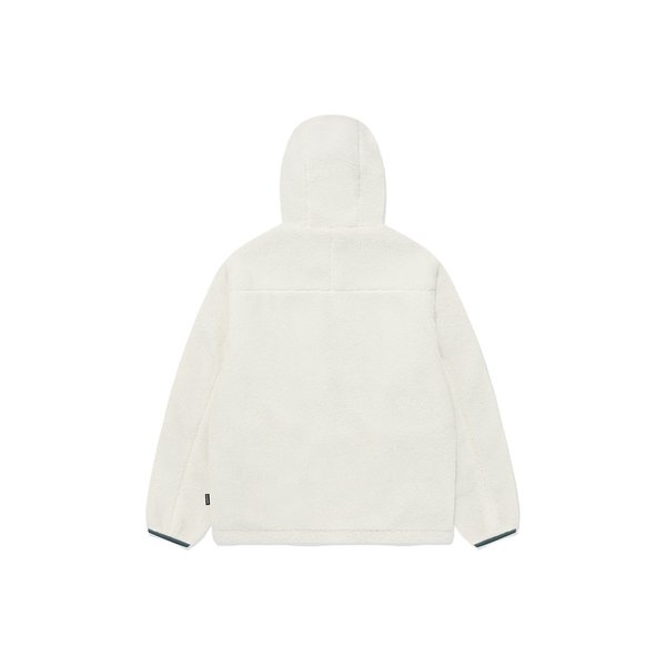 리버시블 컴피보아 후디집업 자켓 화이트