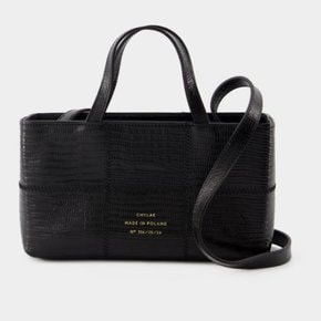 [해외배송] 시라크 미니 프린트 토트백 Mini Shopper Bag Black Lizard Patchwork