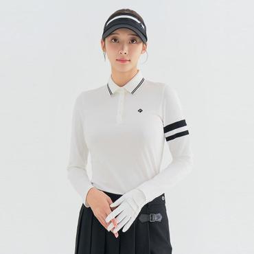 레노마골프 여성 라인 배색 요꼬 카라 티셔츠 RWTPN7181-101