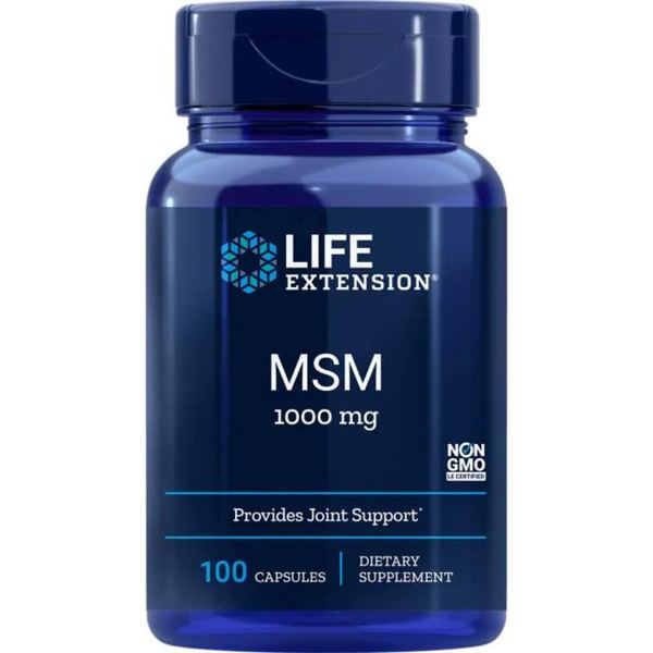 라이프익스텐션 엠에스엠 MSM 식이유황 1000mg 100 캡슐