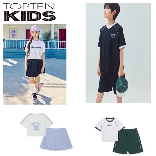 탑텐키즈 25년 여름인기 남아)여아) 쿨셋업 MKF2IP1204/MKF2IP2204
