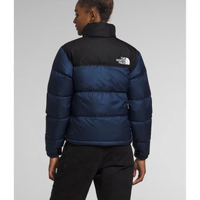 여성 1996 레트로 눕시 Nuptse 패딩 자켓 Summit Navy