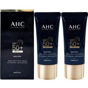 마스터즈 아쿠아 리치 선크림30ml x2개 백탁없는 워터프루프