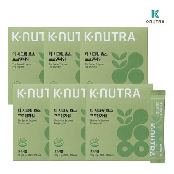 케이뉴트라 더 시크릿 효소 프로엔자임 곡물 발효효소 3g x 30포 6...
