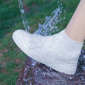 고탄성 미끄럼방지 슈즈 신발 방수 커버 1쌍