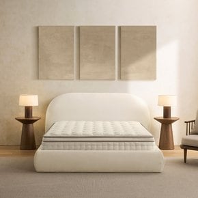 [26년1월중순입고]  [패키지] 오브 패브릭침대 세트 Q (아이리스)_아이보리