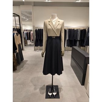 지고트 [파주점] 배색 플레어 멀티 재킷 원피스 JR2A0OP263