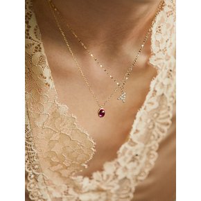 14K Ruby cut gemstone point N