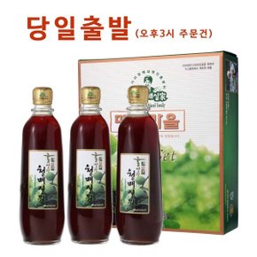 홍쌍리 청매실원 600ml 3병/홍쌍리매실/매실엑기스/매실원액/매실청/청매실/홍쌍리청매실원7호