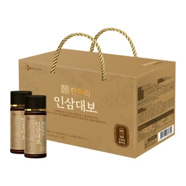 신세계라이브쇼핑 한뿌리 인삼대보 병 100ml 10입*2박스