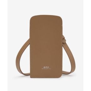 APC 아페쎄 제임스 로고 카드 홀더 - 샌드 PXAWVH63521BAG 115185050