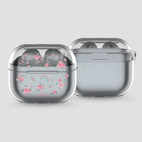 (갤럭시 버즈3/버즈3프로)투명케이스 Galaxy buds3/buds 3pro Clear case 플라워가든