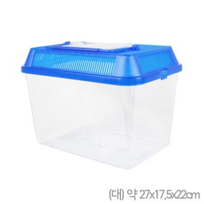 대일 국산 채집통 27cm (대) 블루/ 곤충 어항 햄스터 다용도