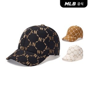 [코리아공식] [MLB] 다이아 모노그램 자카드 스트럭쳐 볼캡 (3 COLOR)