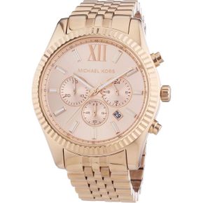 미국 마이클코어스 시계 Michael Kors Lexington 크로노그래프 Rose Dial Goldplated Mens 워치