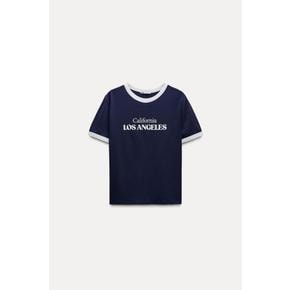 텍스트 티셔츠 5584/803 NAVY BLUE