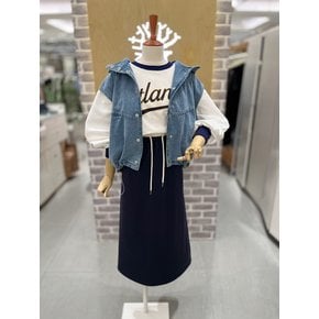 후드 데님 베스트(LC31E3DV502X)