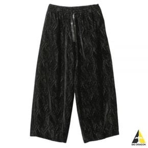 NEEDLES 니들스 H.D.P. Pant - RCU Velvet Geometric Emb.BLACK (NS120) (H.D.P. 팬츠)