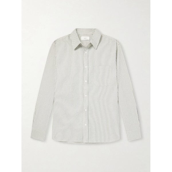 미스터 피 스트라이프 코튼 포플린 셔츠 46376663163006218