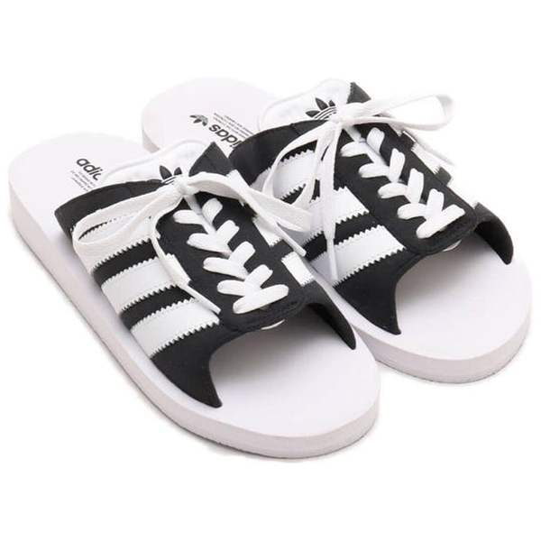 확대된 대표 아디다스 뮬/슬리퍼 JQ7421 Core Black Cloud White Cloud White DOM