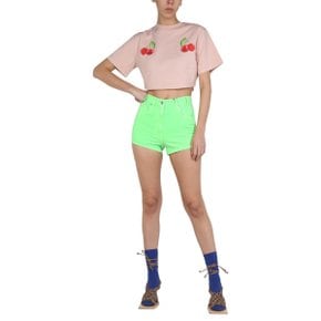 SS22 [MSGM] Shorts DENIM SHORTS GREEN 3242MDB142T_22748535