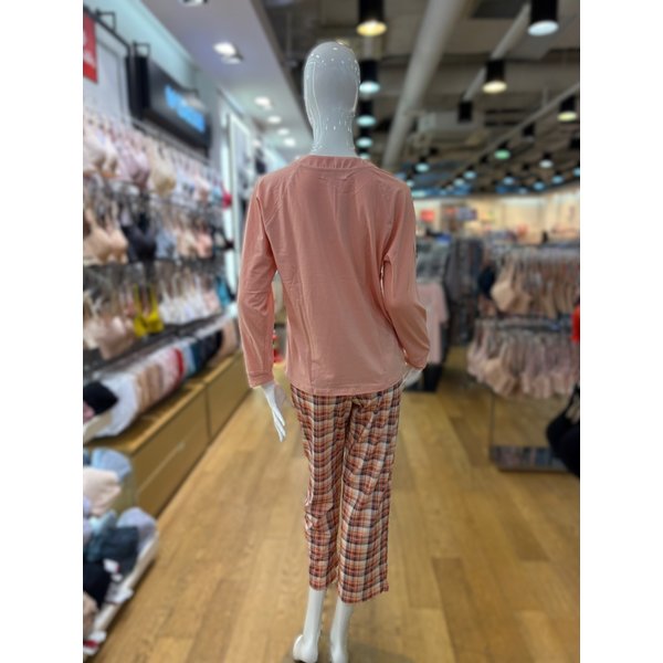 [파주점] 면스판 솔리드 홈웨어 상의 (PK) VEV3801F