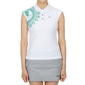 골프웨어 여성 카라 민소매티셔츠 MLW 5A AP06 WHITE