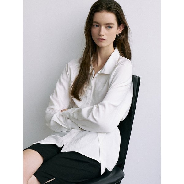 comos 1687 high-neck strap blouse (ivory)