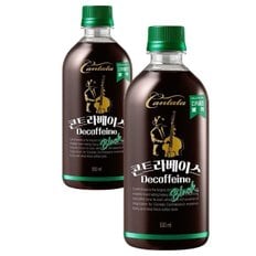 롯데 칸타타 콘트라베이스 디카페인 블랙 500ml 6PET (WC2BAC3)