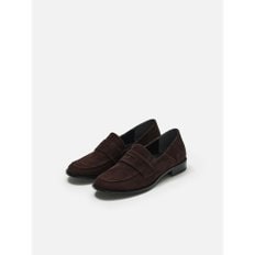 Soffy penny loafer Suede Brownie brown