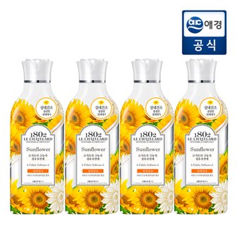 르샤트라1802 르샤트라 실내건조 고농축 섬유유연제 선플라워 용기 1L x 4개