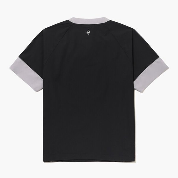 [여주점] 여성 버디하트 배색 우븐 티셔츠 GR222LRS43 BLCK