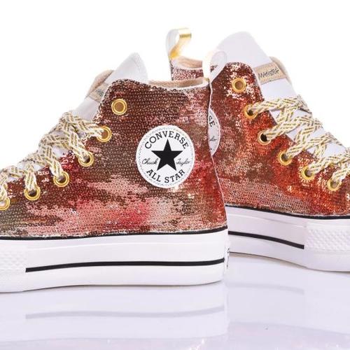 컨버스 스니커즈 3234 CONVERSE PLATFORM HOT GLEAM Multicolor