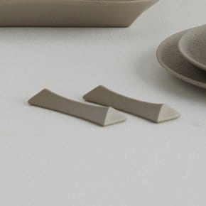[무케] 네오플램_밀란 도자기 수저받침 1p 3colors 핸드메이드 테이블웨어 자취 신혼 집들이선물