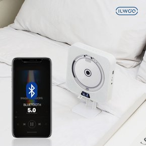 일우 CD 플레이어5 IW-CT07 블루투스 스피커 FM라디오 USB 리모컨