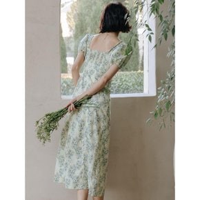 LS_Floral two way green dress