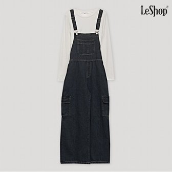 르샵 정상가:119,000원  데님 카고 데일리 포켓 버튼 점프수트 (DO3OW008A)