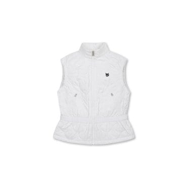 왁 골프 (WWVAW24703IVX)Women Padded essential sleeveless vest